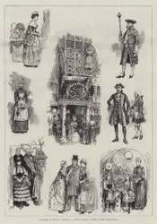 Sketches at the Old Marybone Gardens Bazaar, Portman Rooms, Baker-Street